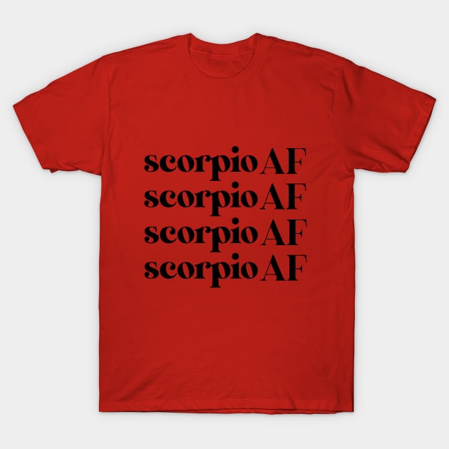 scorpio af T-Shirt by ninaopina